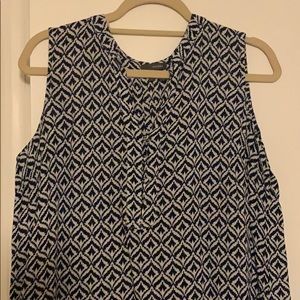 Nordstrom Sandra pleat back blouse high low hem